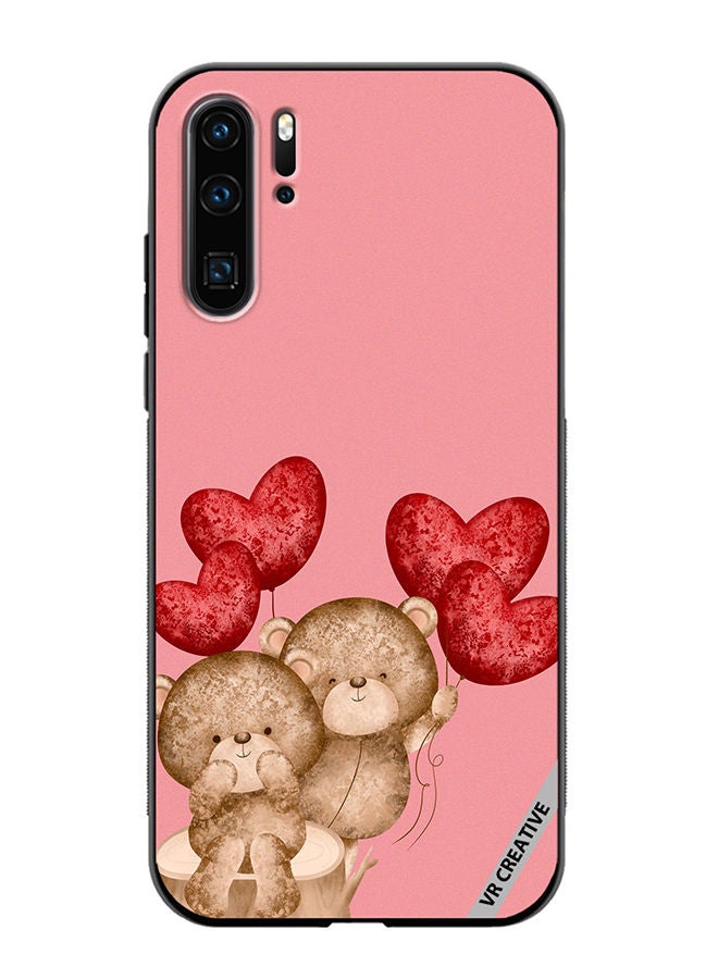 VR CREATIVE Protective Case Cover For Huawei P30 Pro Bear Love Design Multicolour - Image 1