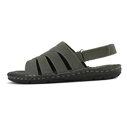 Centrino Sandal for Men | Grip Insole for Stability | Modern Look with Straps | Comfortable Footwear 9265-4 - Image 5