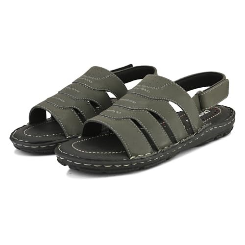 Centrino Sandal for Men | Grip Insole for Stability | Modern Look with Straps | Comfortable Footwear 9265-4 - Image 3