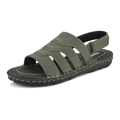 Centrino Sandal for Men | Grip Insole for Stability | Modern Look with Straps | Comfortable Footwear 9265-4 - Image 1