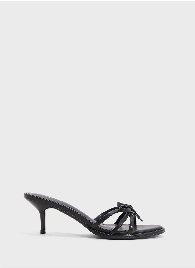 جينجر Heeled Mule With Bow