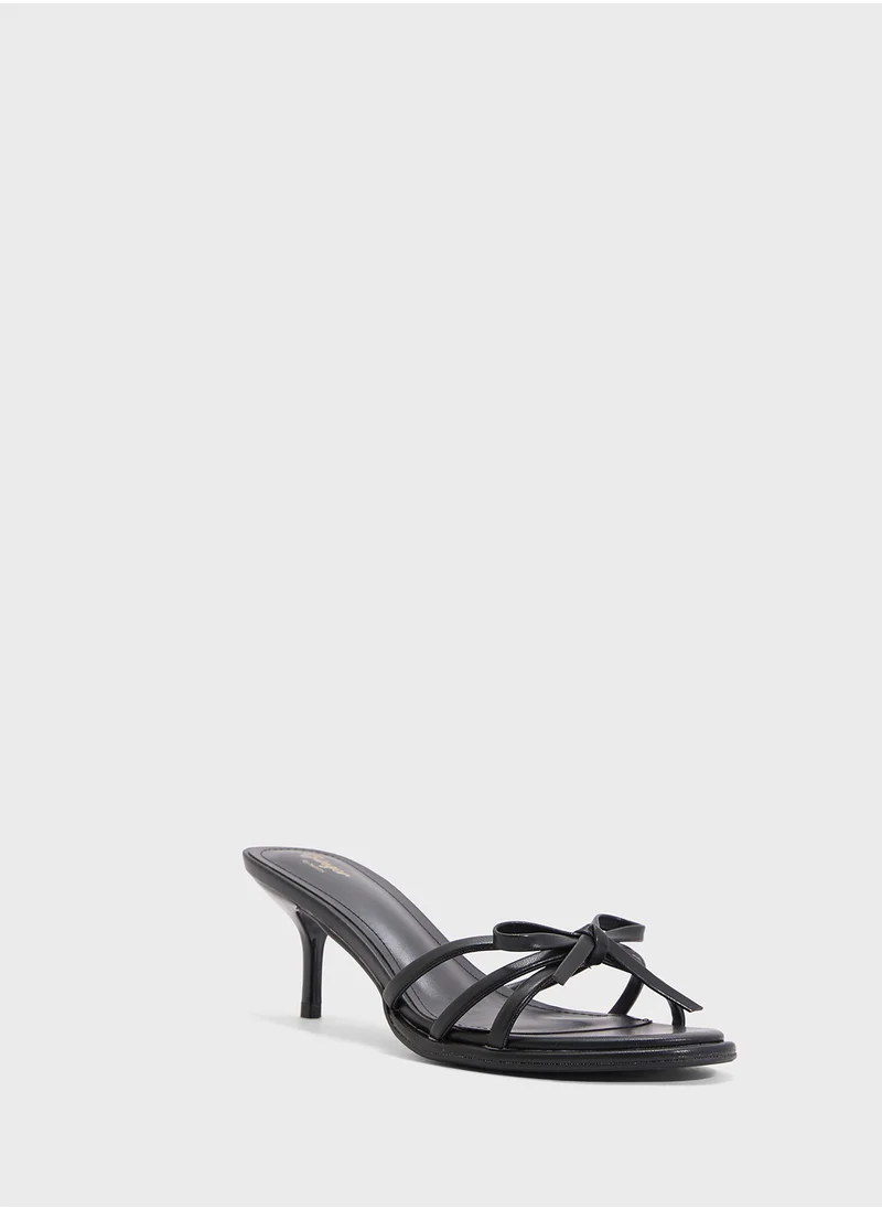 جينجر Heeled Mule With Bow