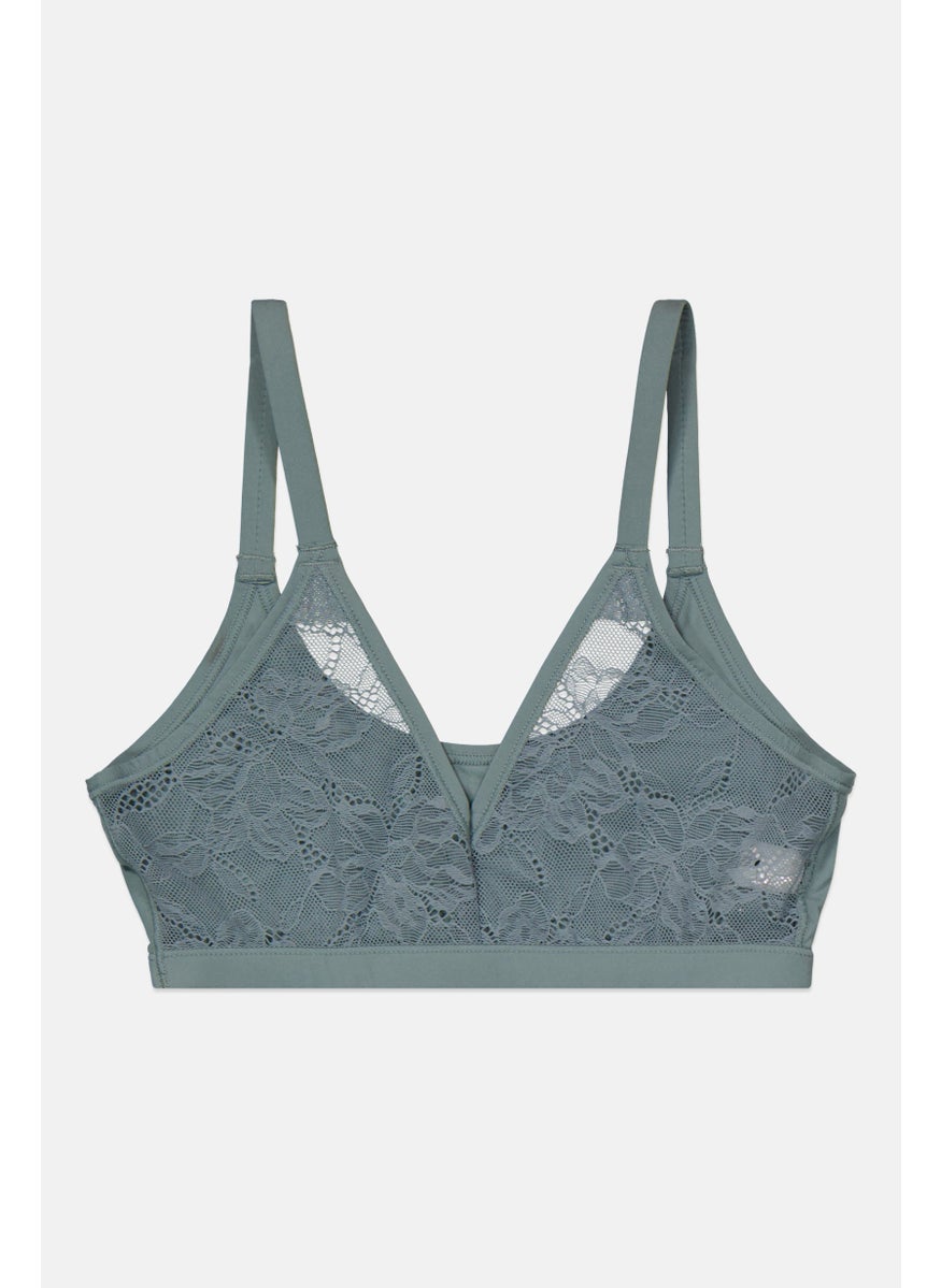 Etam Women Non Padded Bra, Sage  - Image 1