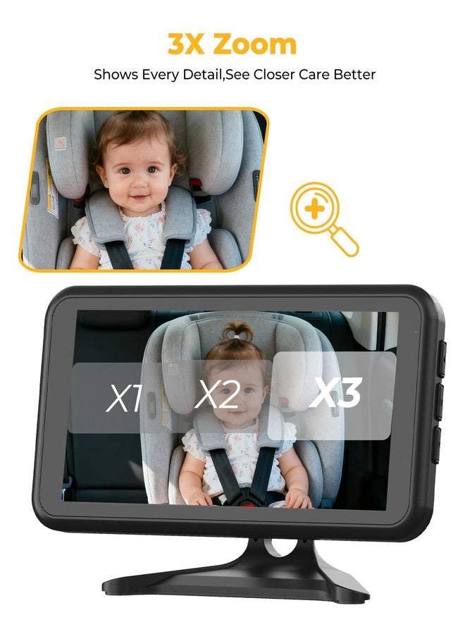 Luckview BM2A Baby Car Camera, Night Vision & 5.2" 1080P Display for Rear-Facing Car Seats, Easy No-Damage Install, Patented Anti-Shake Mount – Ideal for Parents and Pet Owners - Image 3