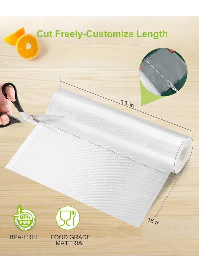 Bonsenkitchen [2025 Upgraded] Bonsenkitchen 6 Rolls 11" x 16' Vacuum Sealer Bags for Food with a Color Box, Easy to Store, Commercial Grade, BPA Free, Great for Food Storage or Sous Vide, VB21 - Image 2