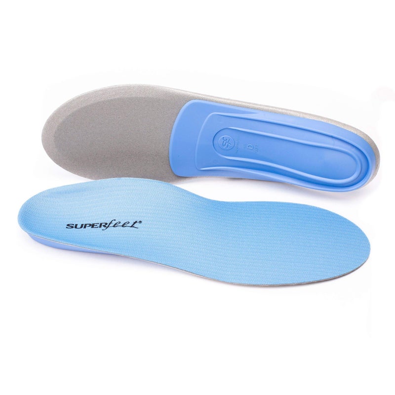 سوبر فييت Superfeet Superfeet All-Gufform Super Mediule Insoles (Blue)-إدراج أحذية تقويم العظام من أجل التغلب-الصف الاحترافي-الرجال 5.5-7 / النساء 6.5-11 - Image 1