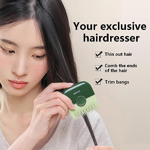 Heseyomo 2pcs Hair Trimmer,2 in 1 Hair Razor Cutting Comb Tools,Hair Clippers for Women - Image 3