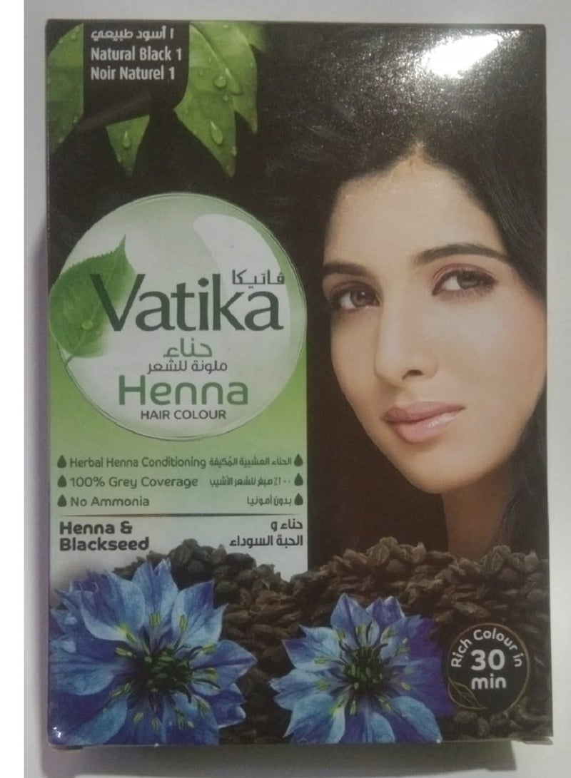 VATIKA Natural Henna Hair Color Black - Image 1