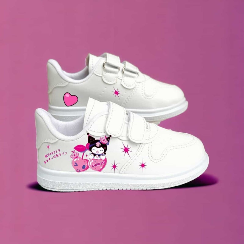 Amazoon Desing Amazon Desing Pink Sweet Cute Kuromi Printed Kids Sneakers  - Image 1