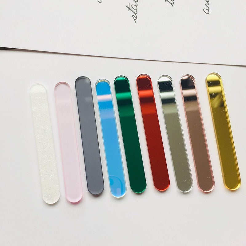 CHENRUI 30 Pcs Mini Acrylic Cakesicle Popsicle Sticks for Ice Creamsicle Candy Apple (Pink Clear) - Image 4