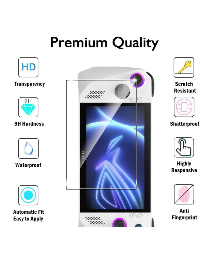 Screen Protectors for ROG Ally (2023) RC71L, 9H Hardness, Crystal Clear Screen Protector, Anti-Fingerprint, Anti-Glare, Scratch-Resistant, Pack of 2 - Image 2