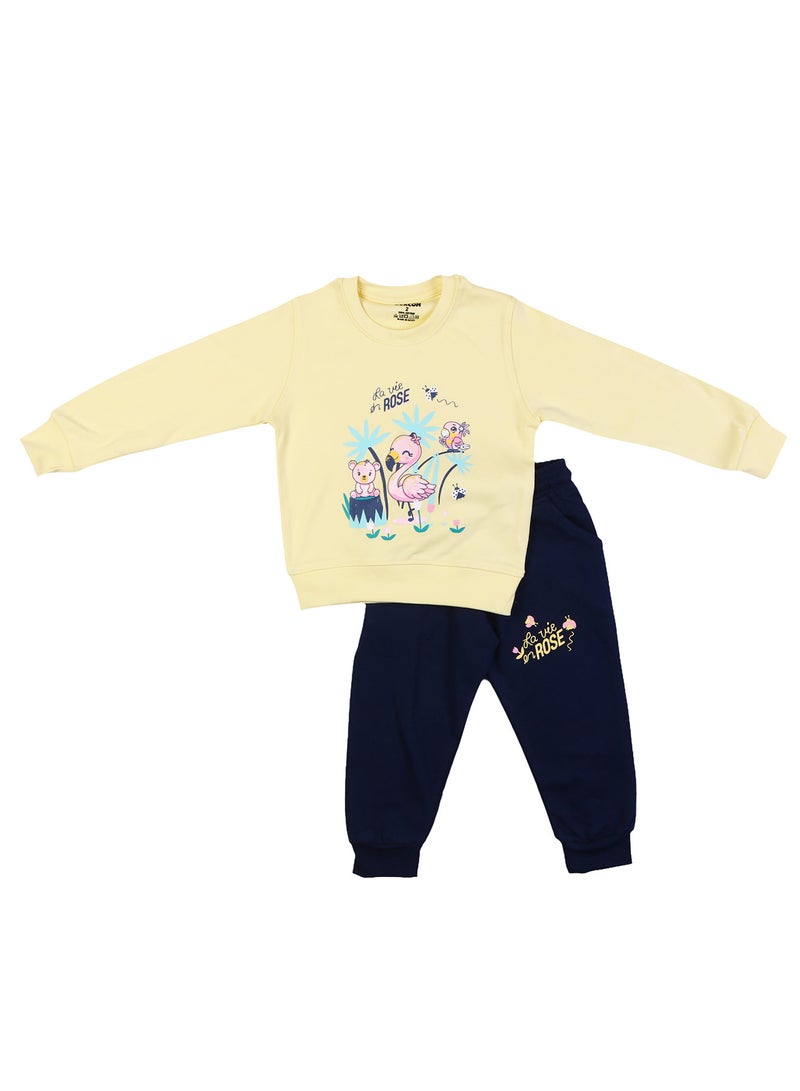 زيركون بيجامة بناتي خريفي - 2233 - Image 1