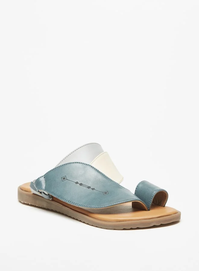Al Waha Boys Colourblock Slip-On Arabic Sandals