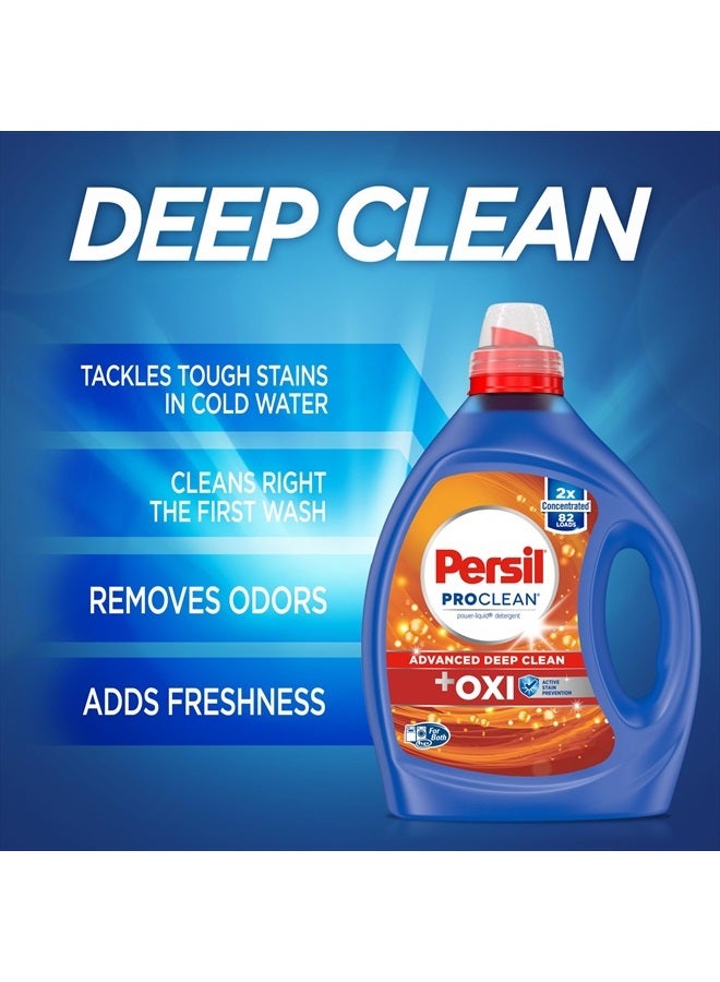 Persil Laundry Detergent Liquid, Advanced Clean, High Efficiency (HE), Deep Stain Removal, 2X Concentrated, 82.5 fl oz, 82 Loads - Image 4