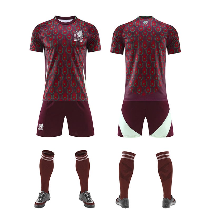 Generic Football uniforms suit America away, Peru, Mexico, Venezuela, Peru match uniforms for men and women Mexico at home