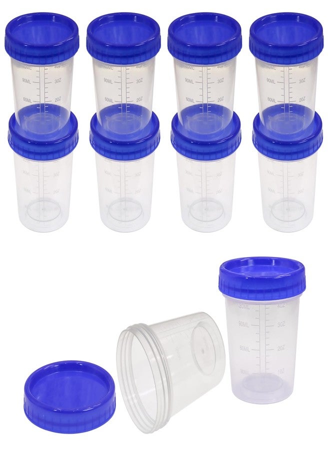 EDOBLUE 4 OZ Salad Dressing Container - Small Container with Lid Leak Proof Dressing Container with Screw Lid Reusable Stackable Plastic Dipping Container,10 Pack - Image 1