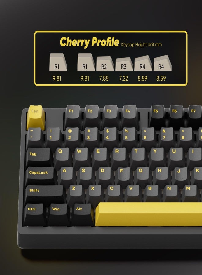 Akko 3098B Hot-swappable Mechanical Keyboard with RGB Backlight, PBT Keycaps, Black&Gold Creamy Gaming Keyboard with Number Pad Software for Mac & Win - Image 5