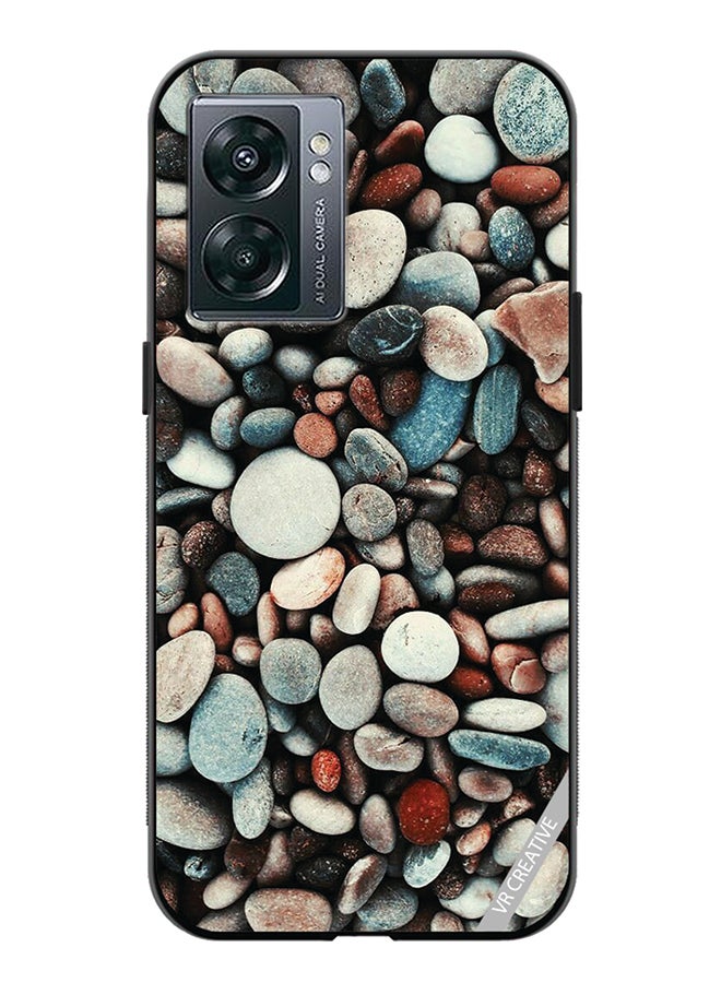 VR CREATIVE Protective Case Cover For Oppo A57 5G Pebbles Design Multicolour - Image 1