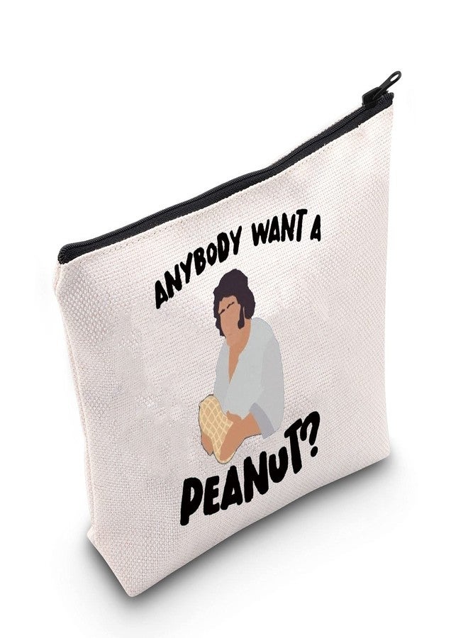 LEVLO Fezzik Quote Cosmetic Make Up Bag Princess Bride Fans Gift Anybody Want A Peanut Makeup Zipper Pouch Bag For Friend Family(Anybody Want Peanut) - Image 1