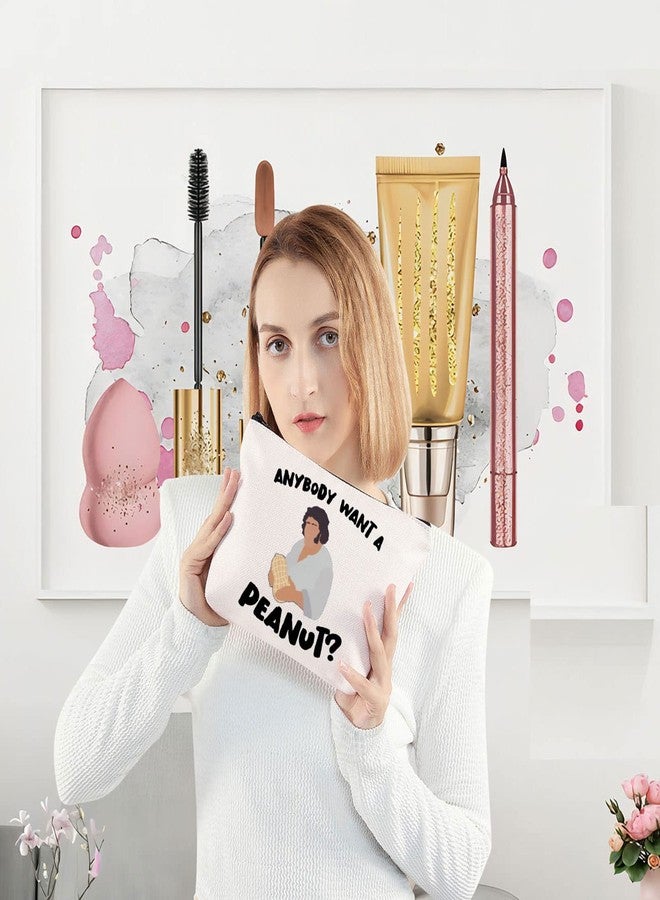 LEVLO Fezzik Quote Cosmetic Make Up Bag Princess Bride Fans Gift Anybody Want A Peanut Makeup Zipper Pouch Bag For Friend Family(Anybody Want Peanut) - Image 2