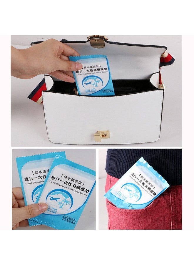 linmin 50 pcs Portable Pregnant Woman Toilet seat Travel Hotel Toilet Cover, Household Hygiene Individual Packaging Toilet Cover - Image 4
