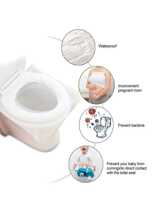 linmin 50 pcs Portable Pregnant Woman Toilet seat Travel Hotel Toilet Cover, Household Hygiene Individual Packaging Toilet Cover - Image 5