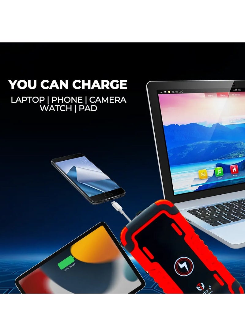 Toby's Jump Starter For Cars 8000mAh And 29.6WH With Wireless Power Bank For Electronic Devices  - Image 3