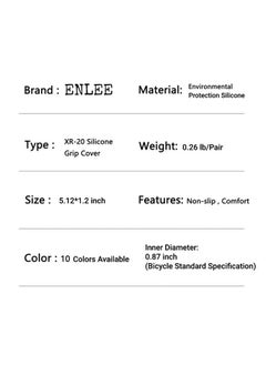 ENLEE Xr20 Bike Handlebar Grips Design For Bmx Mountain Mtb Beach Cruiser Scooter Folding Comfortable Ergonomic Soft Nonsliprubber Enhanced Cycling Experience (Black)  - Image 4