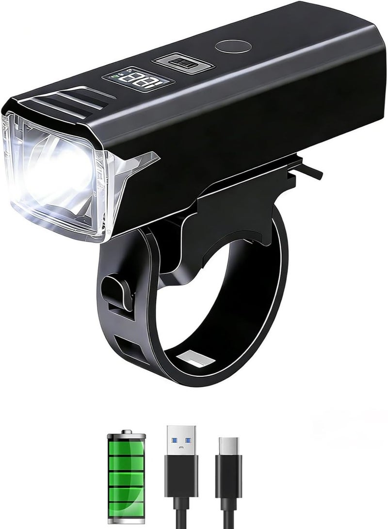 Bike Lights for Night Riding, USB-C Rechargeable – 5 Modes, LED Display & Auto Sensor - Image 2