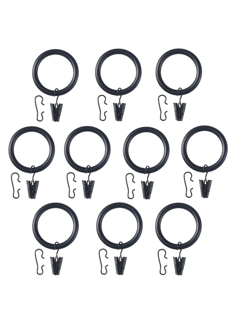 Curtain ring with clip and hook 38 mm