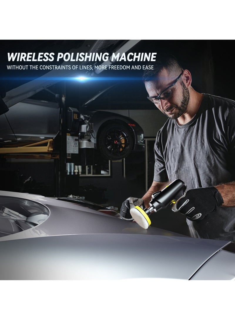 عام **ملمع سيارات قابل للشحن عبر USB - 3 سرعات لاسلكية، آلة تلميع بالشمع محمولة، أداة تلميع لتفصيل السيارات** - Image 4