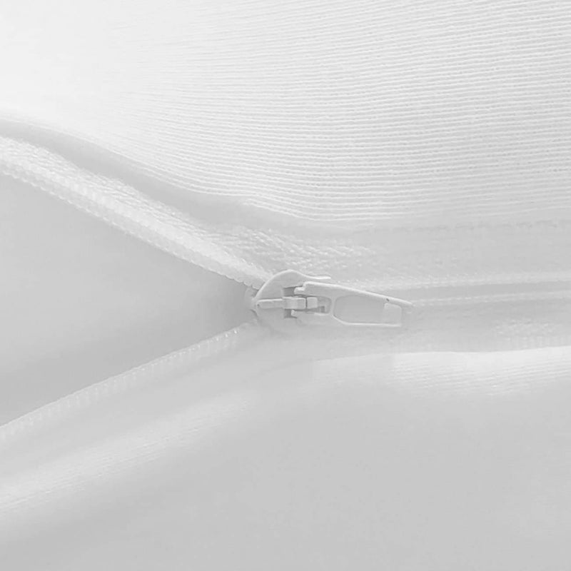 Betty Dain Stretch Jersey Universal Pillowcase - One Size Fits All Pillows, 100% Jersey Knit Cotton Pillowcase, Soft Covering for Standard and King Pillows, Zipper Closure, White, 2 Per Pack - Image 2