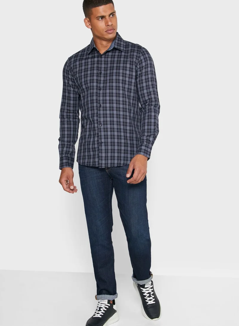 Seventy Five Long Sleeve Checked Shirt