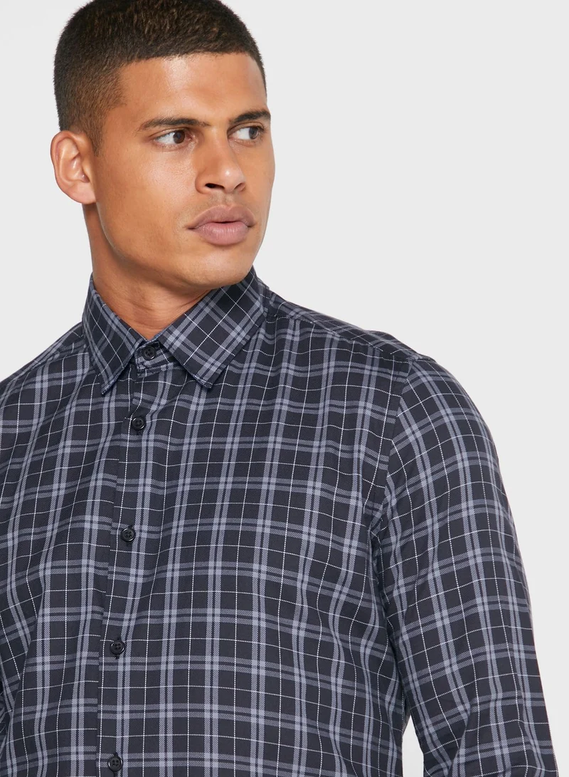 Seventy Five Long Sleeve Checked Shirt