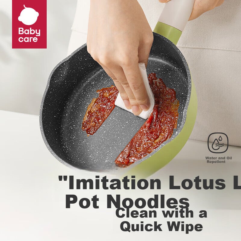 JD Jing Zao Babycare Upgraded Baby Food Pot, Infant Milk Pot, Children's Frying Pan, Non-Stick Pan, Multifunctional Silicone Pot And Spatula - Yuanli Qing - Image 3