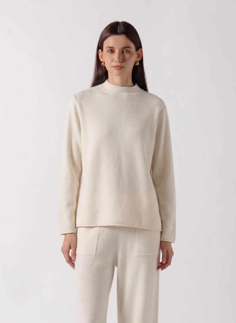 شايبس MOCK NECK CASHMERE BLEND SWEATER SET