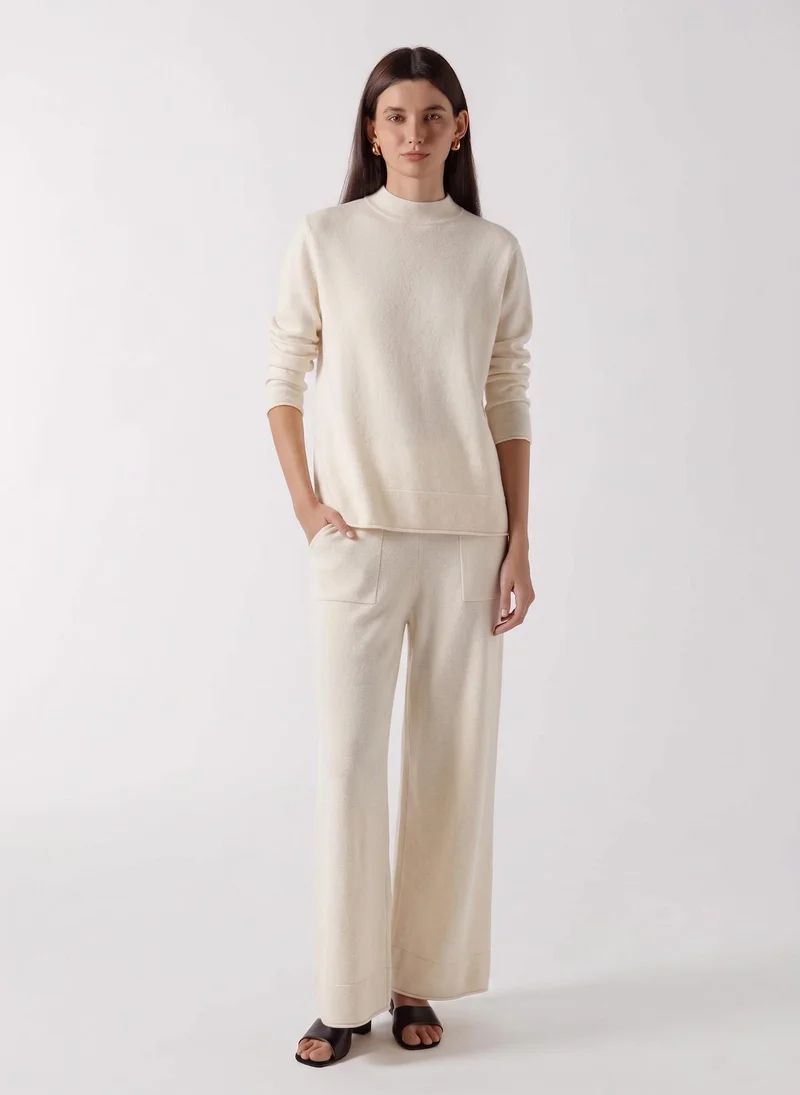 شايبس MOCK NECK CASHMERE BLEND SWEATER SET