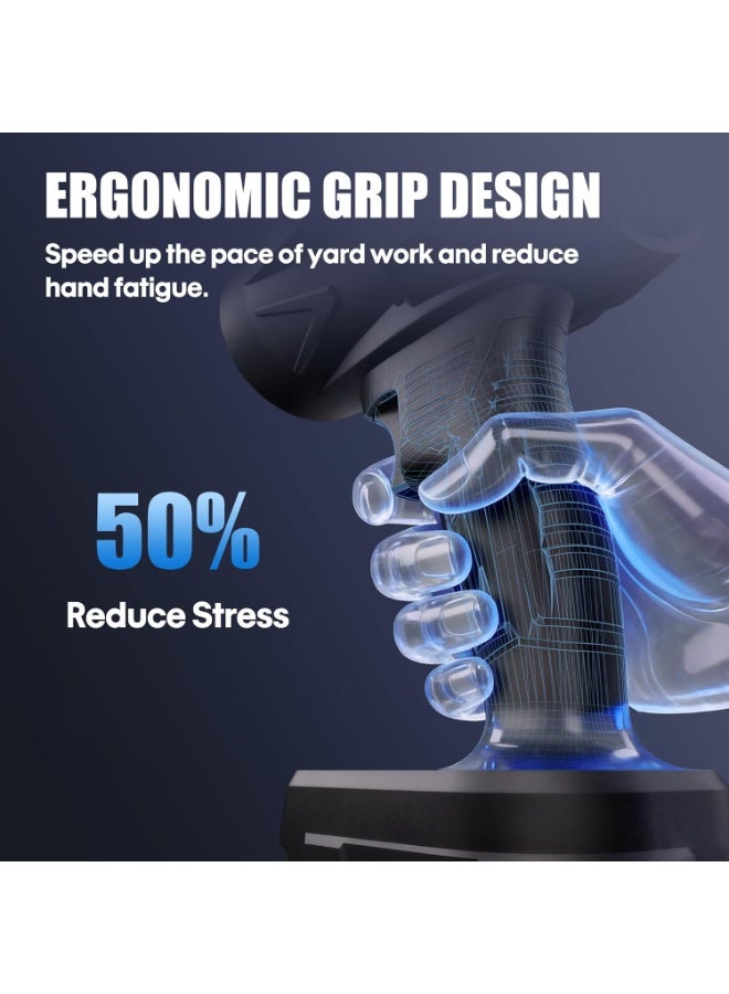 منفاخ توربو جيت - منفاخ هواء توربو فائق الطاقة لاسلكي بسرعة رياح تصل إلى 130 ميلاً في الساعة، ومنفاخ أوراق صغير قابل لإعادة الشحن بقوة 21 فولت ومنفاخ هواء لمجفف السيارة (مع بطارية متضمنة)، وأداة تنظيف وتجفيف محمولة عالية الضغط - Image 3