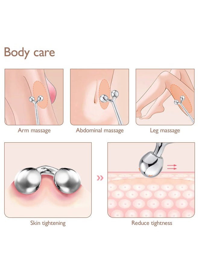 Tekson Facial Roller Massager, 3D Metal Face Massage Tool for Reduce Puffiness, Remove Eye Wrinkles, Face Lift, Increase Firmness, Anti-Aging, Skin Tightening - Image 4