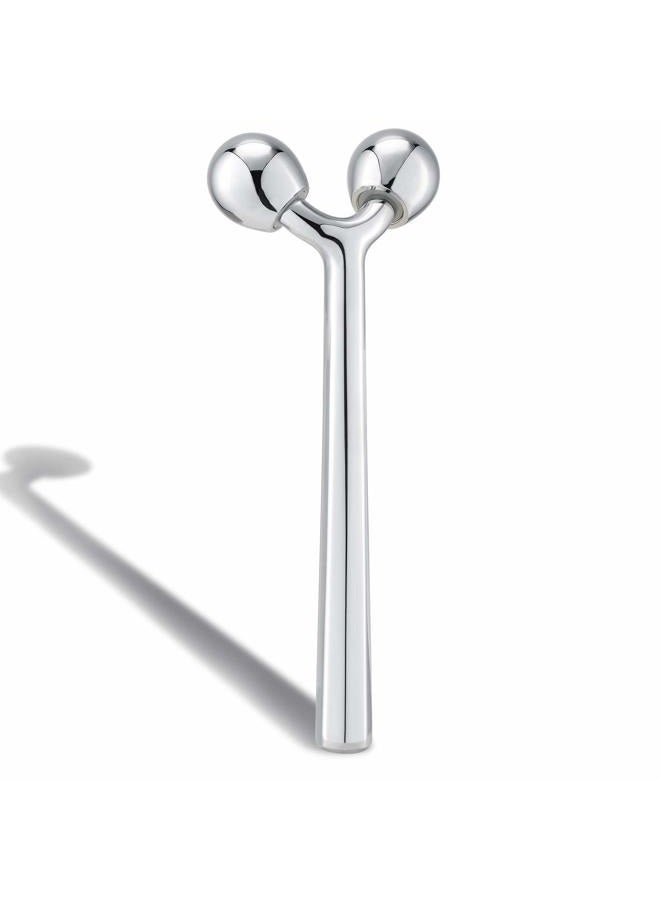 Tekson Facial Roller Massager, 3D Metal Face Massage Tool for Reduce Puffiness, Remove Eye Wrinkles, Face Lift, Increase Firmness, Anti-Aging, Skin Tightening - Image 1