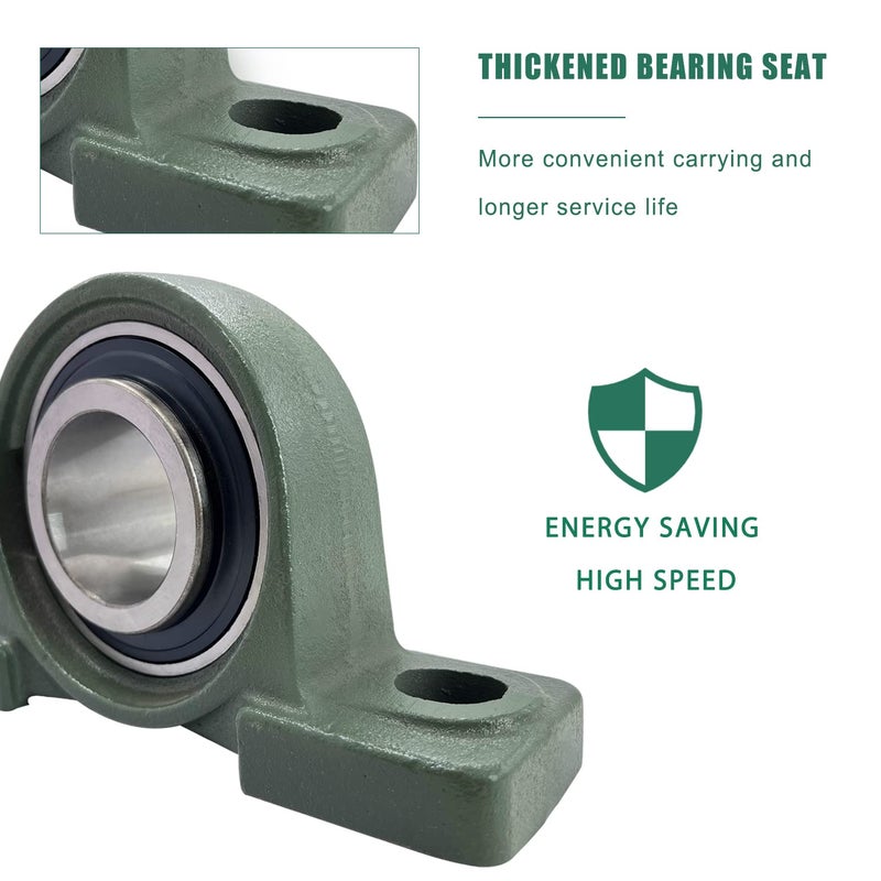 DEEPDREAM UCP211-32 Pillow Block Premium Solid Base 2" inch Inside Diameter (2 Pack) - Image 5
