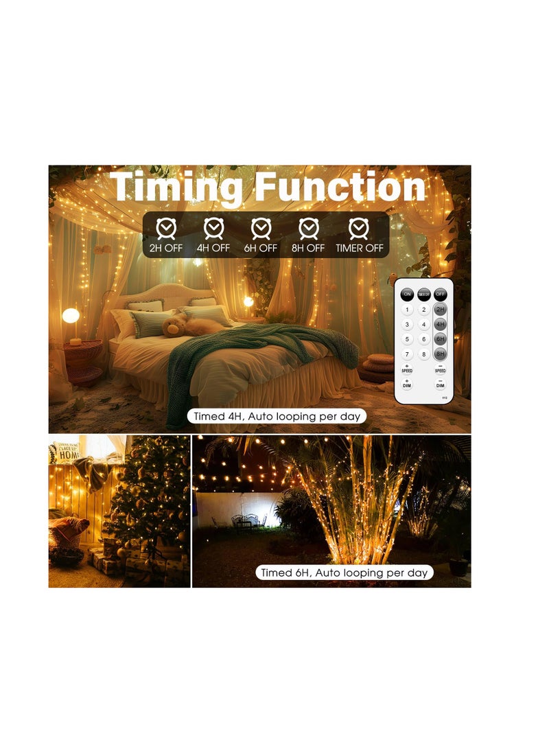 general Fairy Lights Plug in 72FT 220 LED USB Twinkle Lights for Bedroom Copper Wire Lights with Remote and Timer 8 Modes, Waterproof String Lights for Dorm  Party Christmas Decoration - Image 3