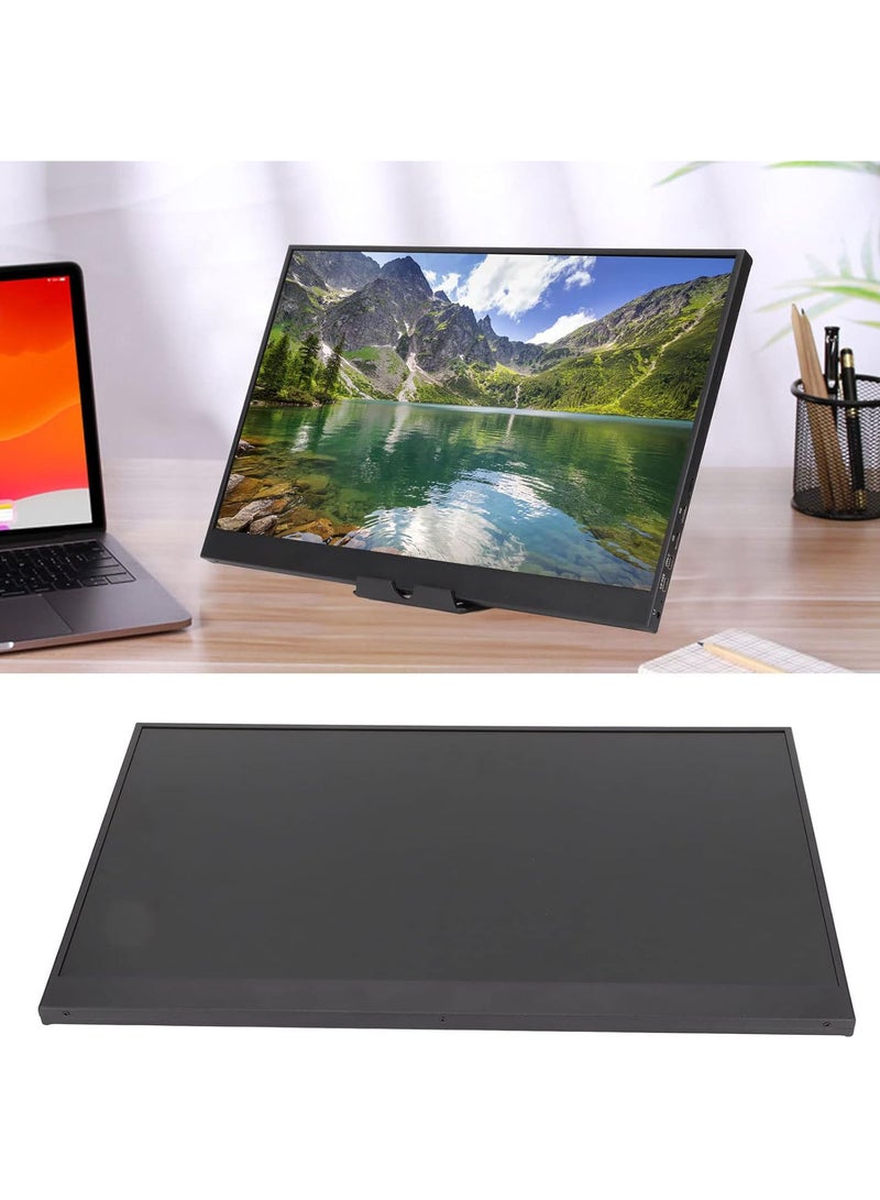 GGOOT Portable Monitor, 17.3 Inch HDR 1600x900P Large Screen External Travel Monitor with Dual Speaker, USB C HDMI Second External Monitor 300CD/M2 Brightness for Laptop, Desktop, Phones, Tablet  - Image 3