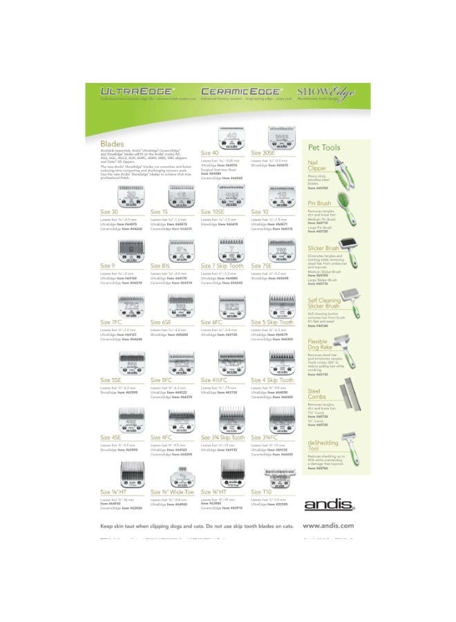 Andis Ultra Edge® Finishing Blade - Size 3/4" HT (19mm) - Image 3