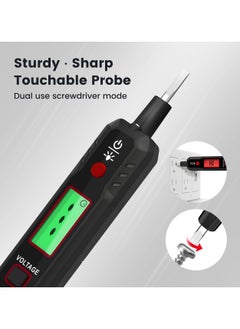 Excefore Premium Electrical Voltage Tester - Dual Range Non-Contact & Contact Pen, LCD Display, Buzzer Alarm, Wire Breakpoint Finder - Safe and Accurate AC Electricity Detection (12V-100V/48V-100V)  - Image 3