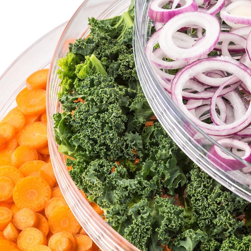 TECHNOWAYS SOLUTION Electric Food Dehydrator with 5 Stackable Tray|Fruit Dryer Machine Home|Vegetable,Flower,Meat Beef Jerky Drying (White) - Image 5