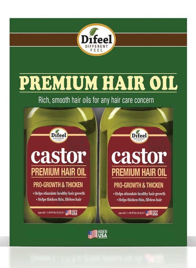 Difeel Pro-Growth & Thicken Premium Castor Hair Oil 7.1 oz. - Deluxe 2-PC Gift Set - Image 1