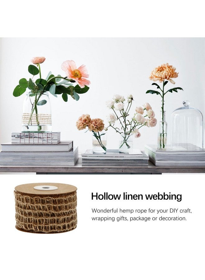 EXCEART 1 Roll Webbing Handmade Christmas Decor Fishing Net Decor Wrapping Burlap Ribbon Christmas Tree Diy Craft Arts Craft Decoration Arts Craft Decorative Rope Handmade Rope - Image 3