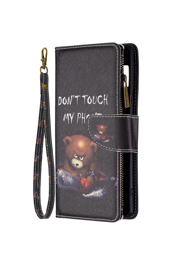 erorex Case For Google Pixel 6 Pro Colored Drawing Pattern Zipper Horizontal Flip Phone Leather Case with Holder & Card Slots & Wallet - Image 2