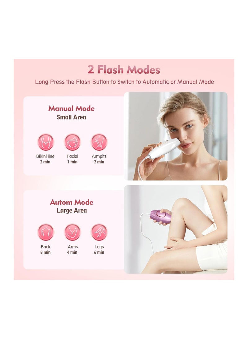 ACLIX Clear Skin Silky DIY Handset Laser Hair Removal Kit – Painless & Long-Lasting IPL Hair Remover for Face & Body - Image 3